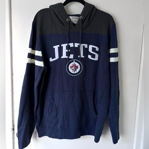 WHL Knitted Hoodie Winnipeg Jets XL NHL Officially Licensed Pullover Sweater